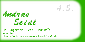 andras seidl business card